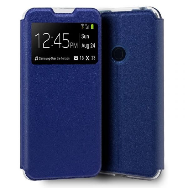 funda cool flip cover para samsung m215 galaxy m21 liso azul