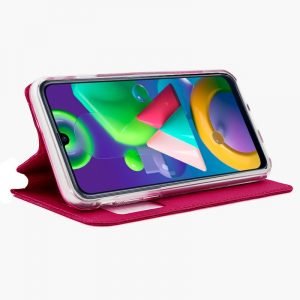 funda cool flip cover para samsung m215 galaxy m21 liso rosa 1