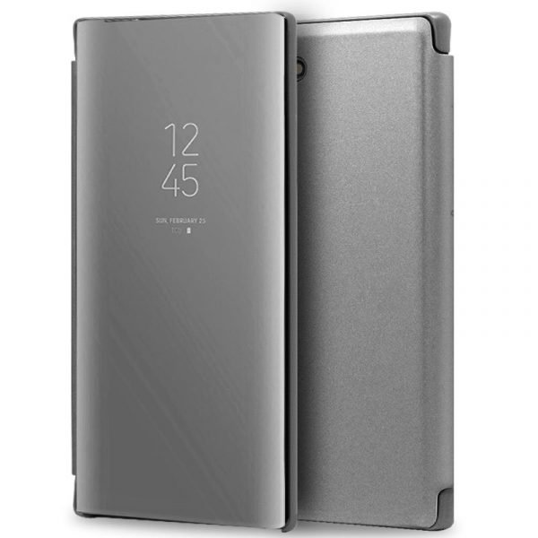 funda cool flip cover para samsung n970 galaxy note 10 clear view plata