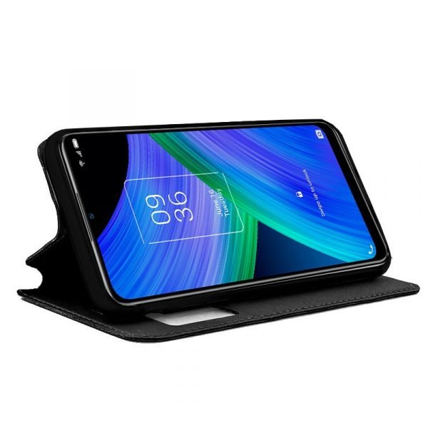 Funda Flip Cover para TCL 20R 5G Liso Negro - Imagen 2