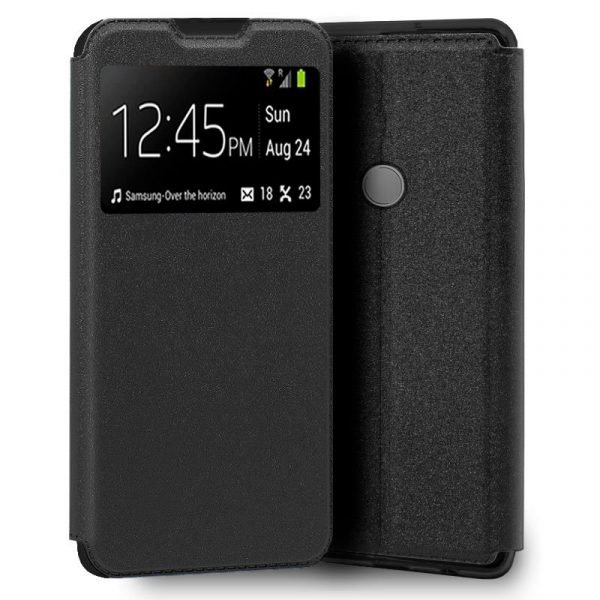 Funda Flip Cover para TCL 20R 5G Liso Negro