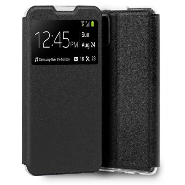 funda cool flip cover para vivo y21 y21s y33s v2110 liso negro