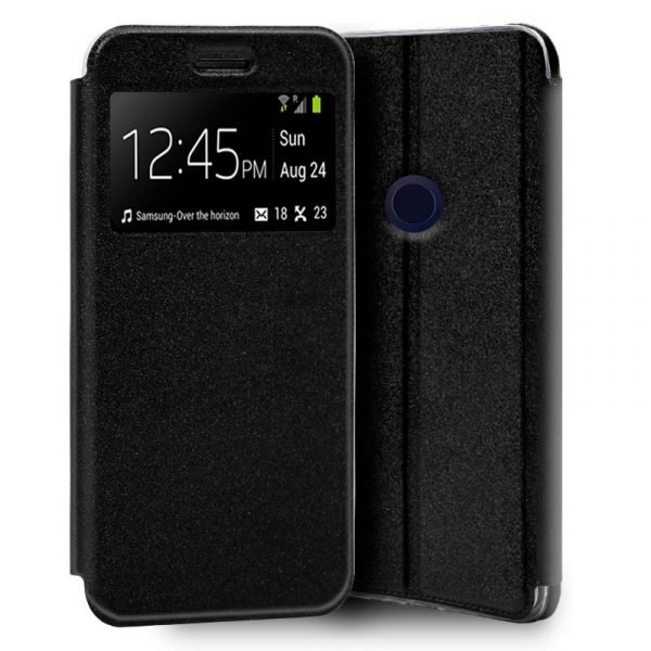 funda cool flip cover para wiko view 3 liso negro