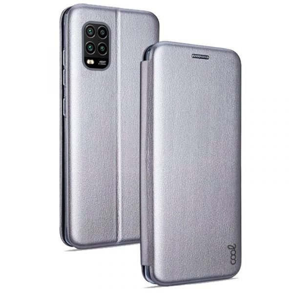 funda cool flip cover para xiaomi mi 10 lite elegance plata