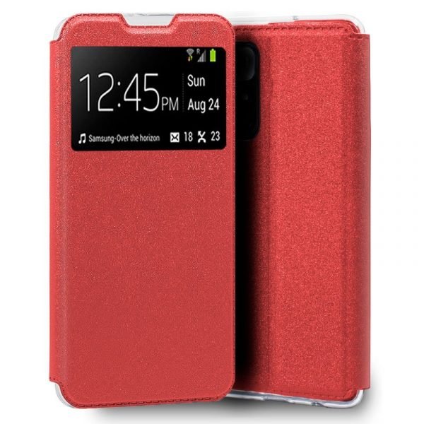 funda cool flip cover para xiaomi poco m4 pro 5g redmi note 11s 5g liso rojo