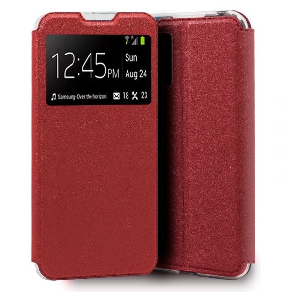 funda cool flip cover para xiaomi pocophone m3 redmi 9t liso rojo