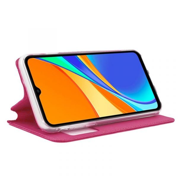 funda cool flip cover para xiaomi redmi 9c 10a liso rosa 1