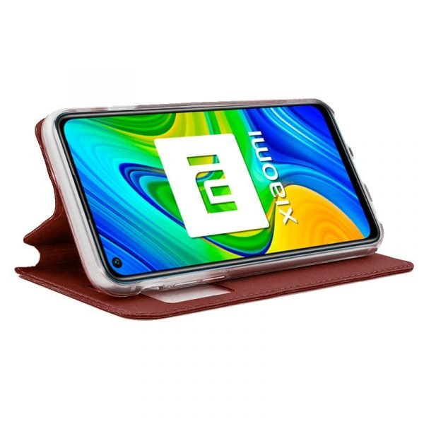 funda cool flip cover para xiaomi redmi note 9 liso rojo 1