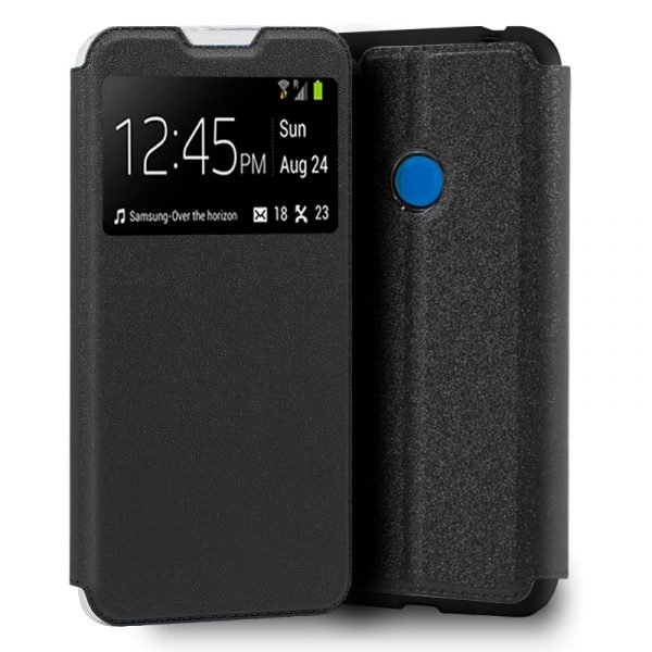 funda cool flip cover para zte blade a51 liso negro