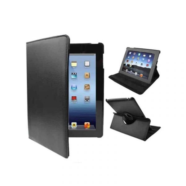 funda cool para ipad 2 ipad 3 4 giratoria polipiel color negro soporte