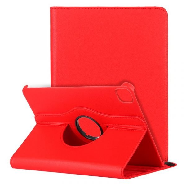 funda cool para ipad pro 129 pulg 2020 2021 giratoria polipiel rojo