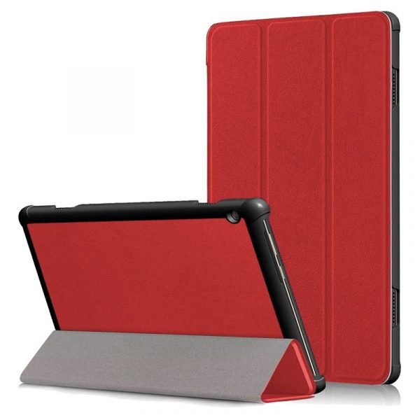 funda cool para lenovo tab m10 tb x505f tb x605f polipiel liso rojo 101 pulg