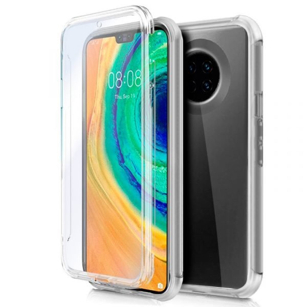 Funda Silicona 3D para Huawei Mate 30 Pro (Transparente Frontal + Trasera)