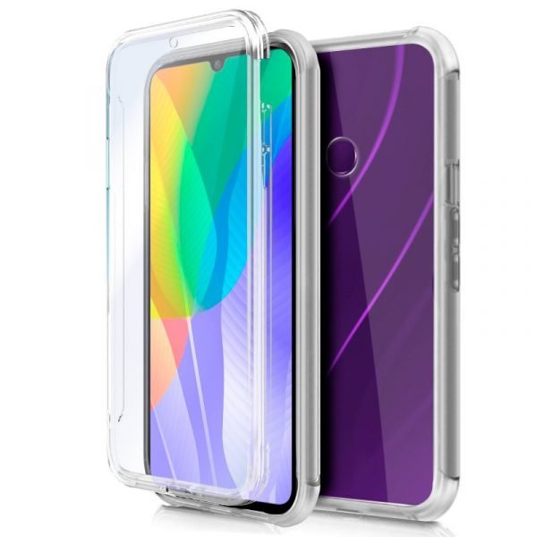 funda cool silicona 3d para huawei y6p transparente frontal trasera