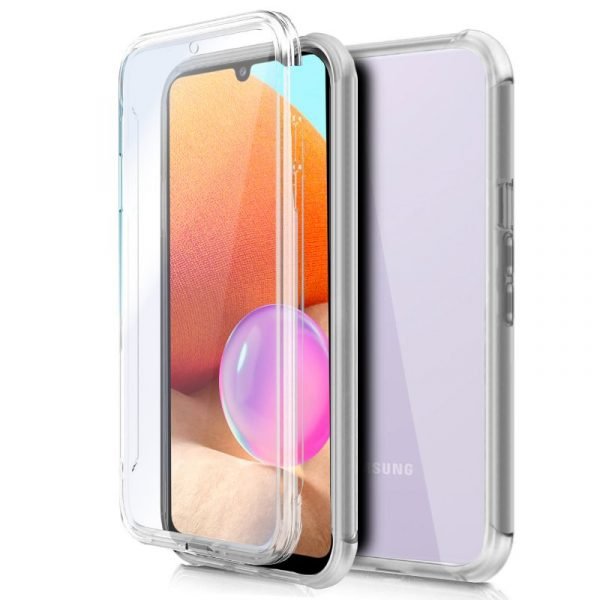 funda cool silicona 3d para samsung a325 galaxy a32 4g transparente frontal trasera