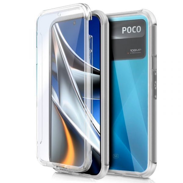 funda cool silicona 3d para xiaomi poco x4 pro 5g transparente frontal trasera