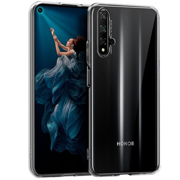 funda cool silicona para huawei nova 5t honor 20 transparente