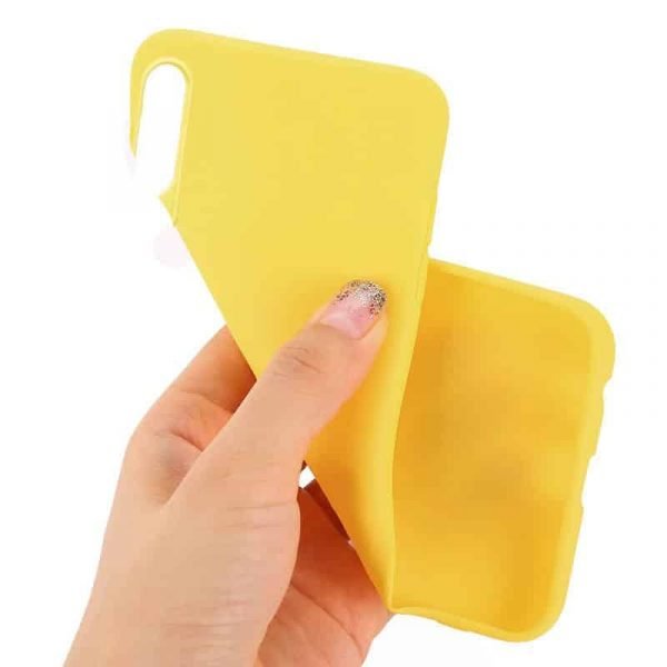 funda cool silicona para huawei p30 amarillo 1