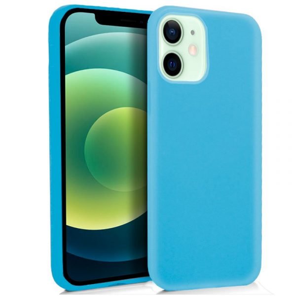 funda cool silicona para iphone 12 12 pro celeste