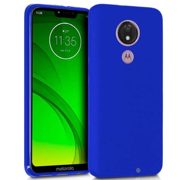 funda cool silicona para motorola moto g7 g7 plus azul