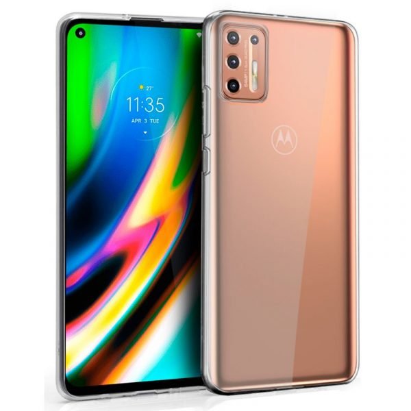 Funda Silicona para Motorola Moto G9 Plus (Transparente)
