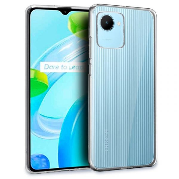 funda cool silicona para realme c30 narzo 50i prime transparente