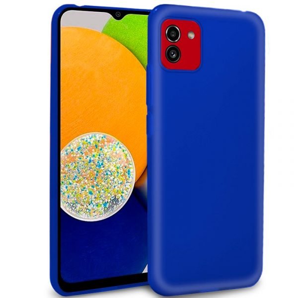 funda cool silicona para samsung a035 galaxy a03 azul
