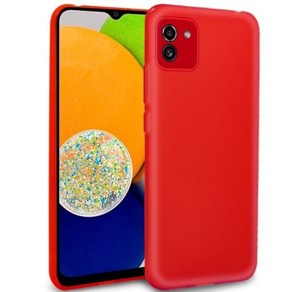 funda cool silicona para samsung a035 galaxy a03 rojo