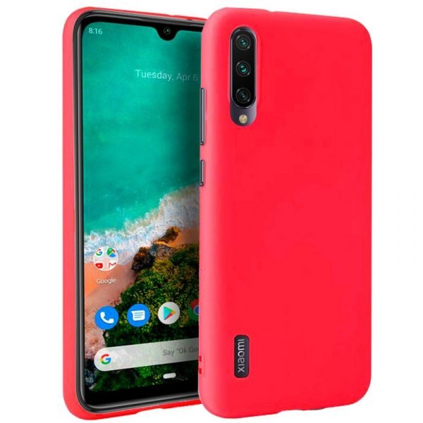 funda cool silicona para xiaomi mi a3 rojo