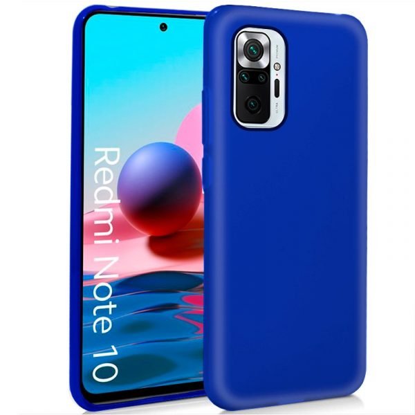 funda cool silicona para xiaomi redmi note 10 pro azul