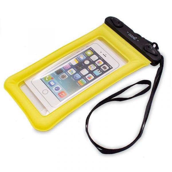 funda impermeable universal waterproof amarillo 2