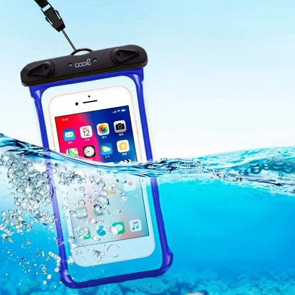 funda impermeable universal waterproof azul 2