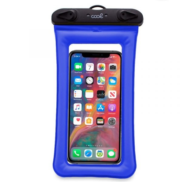 funda impermeable universal waterproof azul