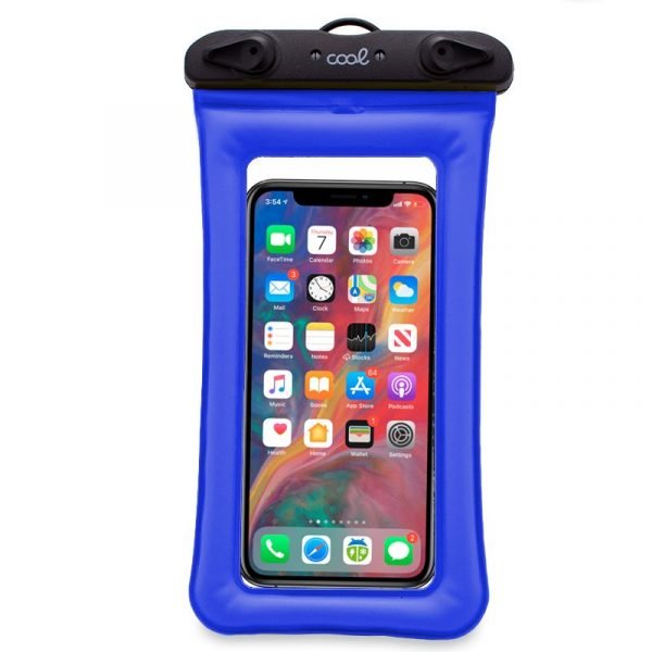 funda impermeable universal waterproof azul