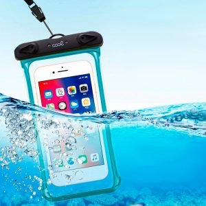 funda impermeable universal waterproof celeste 1