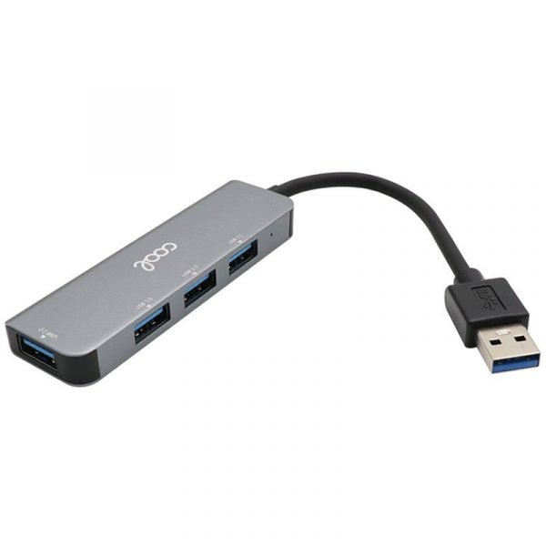 hub usb universal cool 4 puertos usb 20 30 aluminio gris