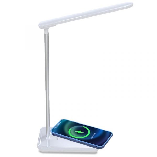 lampara led con base carga inalambrica qi cool fold blanco 1