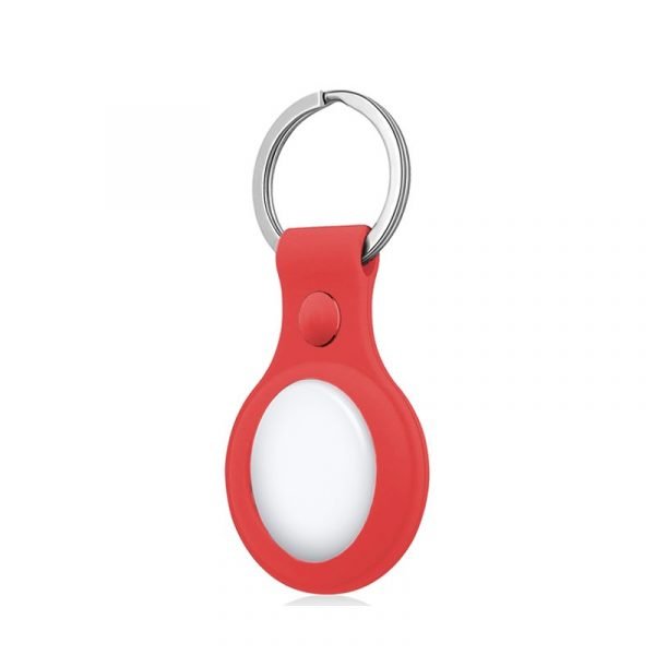 llavero protector cool compatible con airtag silicona rojo 1