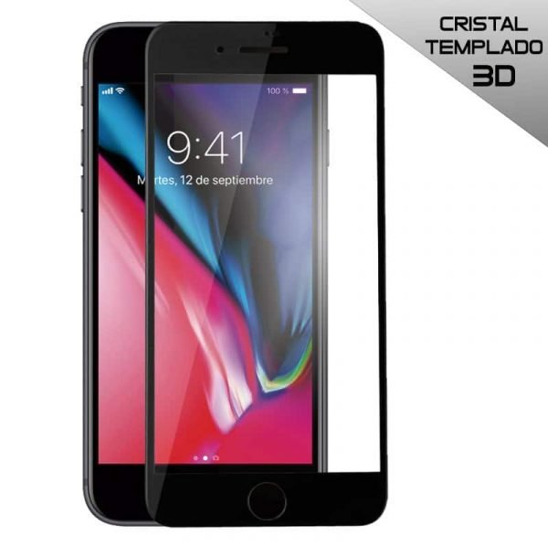 protector pantalla cristal templado cool para iphone 7 plus iphone 8 plus full 3d negro