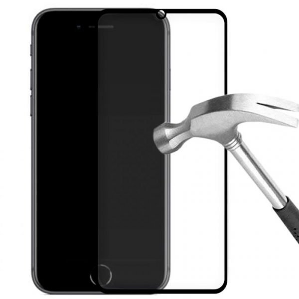 protector pantalla cristal templado cool para iphone se 2020 se 2022 full 3d negro 1