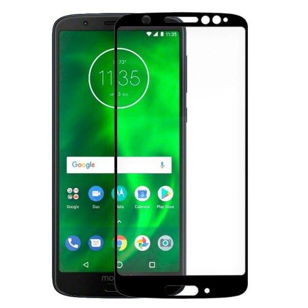 protector pantalla cristal templado cool para motorola moto g6 3d negro