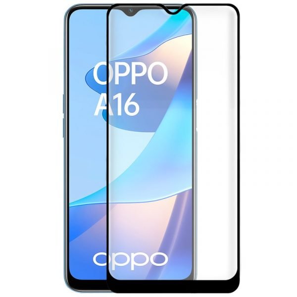 protector pantalla cristal templado cool para oppo a16 a16s a54s full 3d negro