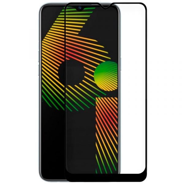 protector pantalla cristal templado cool para realme 6i full 3d negro