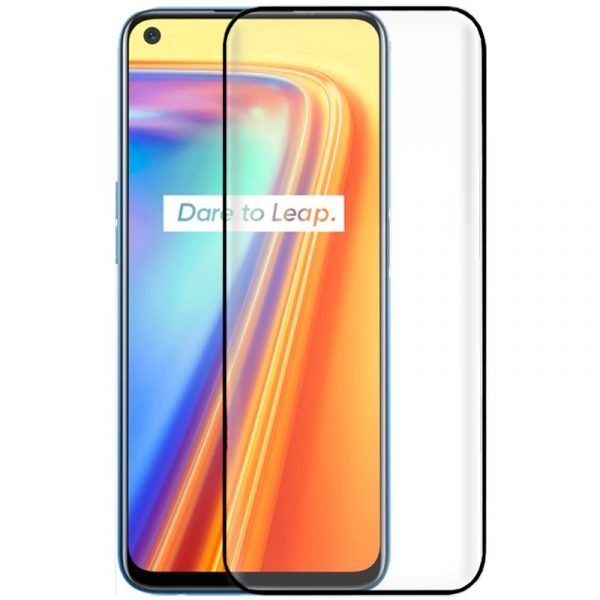 protector pantalla cristal templado cool para realme 7 full 3d negro