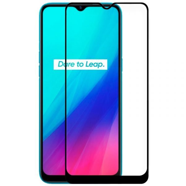 protector pantalla cristal templado cool para realme c3 full 3d negro