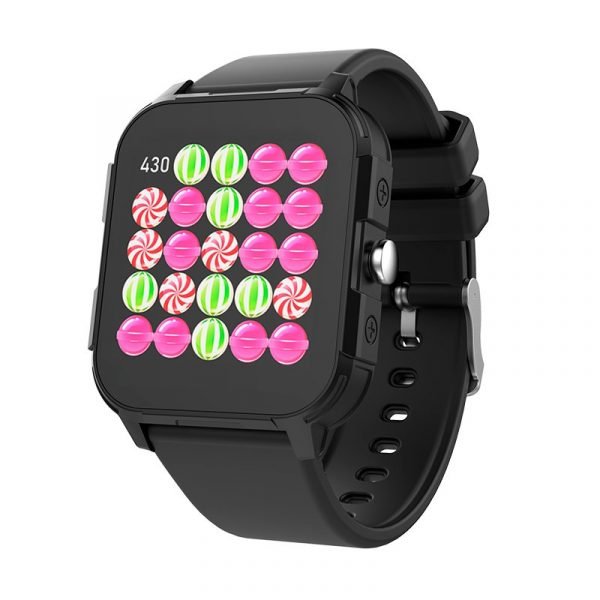 smartwatch cool junior silicona negro salud deporte sueno ip68 juegos 2