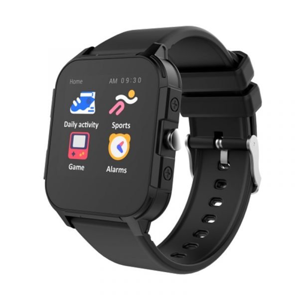 smartwatch cool junior silicona negro salud deporte sueno ip68 juegos