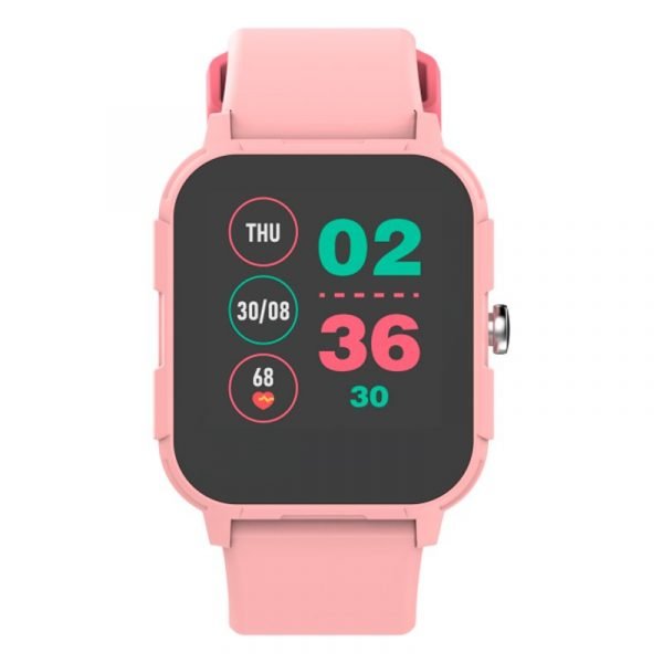 smartwatch cool junior silicona rosa salud deporte sueno ip68 juegos 1