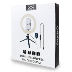 soporte sobremesa 50 cm aro de luz led cool mando bluetooth 1