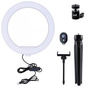 soporte sobremesa 50 cm aro de luz led cool mando bluetooth 2